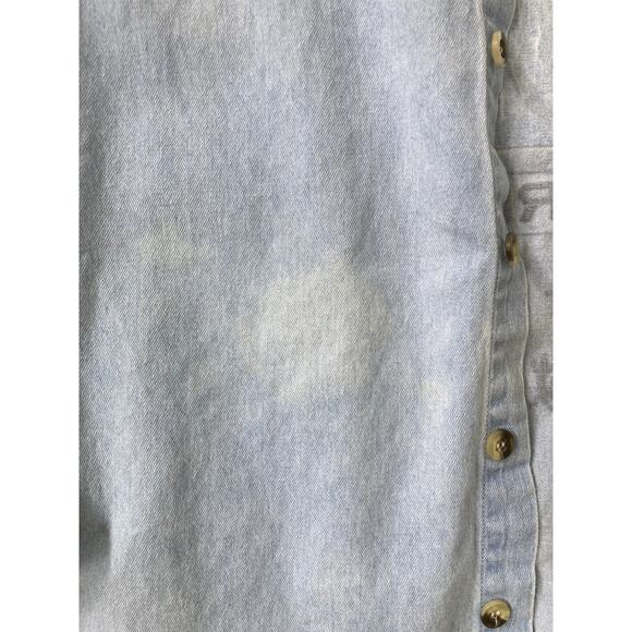 Vintage 1997 Jim Morrison Tribute Shirt XL The Doors Denim Long Sleeve Button Up - Picture 4 of 15